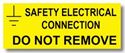 Picture of Safety Electrical Connection - Do Not Remove 50mm x 20mm