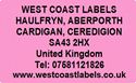 Picture of Personalised PINK  ADDRESS Labels - 38mm x 25mm