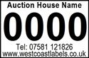 Picture of 10 Rolls of 800 38mm x 25mm White Auction Labels