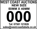 Picture of Auction Labels 50mm x 40mm 
