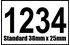 Picture of Sequential Numbers 38mm x 25mm Label